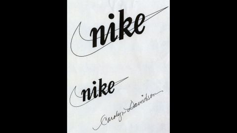 Blue Ribbon Sports began making its own shoes, and it launched the Nike brand in the early 1970s. These are the first designs of Nike's trademark stripe, which is now known as the "swoosh." The "swoosh" was created in 1971 by Carolyn Davidson, a graphic design student from Portland State University in Portland, Oregon. Knight had been teaching an accounting class there on the side, and he paid Davidson $35 for her work. Years later she was also given stock in the company.