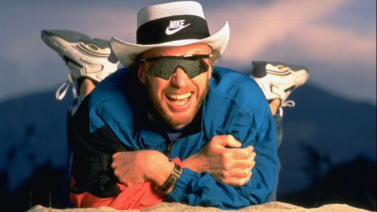 Knight poses for a photo in March 1994. He was Nike's chairman and CEO.