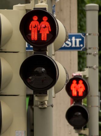 Other cities in Germany, including Berlin and Hamburg, are also seizing on the initiative to give gay and lesbian couples the green (and red) light in traffic signals. Europe has seen a surge in LBGT rights awareness in recent years.