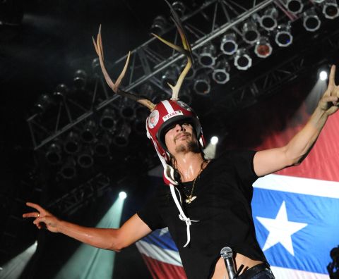 Kid Rock has been an outspoken supporter of the flag in the wake of recent controversy. The Michigan-born musician hasn't displayed it recently, but used it when promoting his 2012 album "Rebel Soul." He <a href="http://www.rollingstone.com/music/news/kid-rock-tells-protestors-to-kiss-my-ass-over-confederate-flag-20150710" target="_blank" target="_blank">told off protesters in a Fox News interview</a>. 