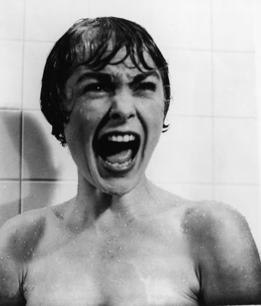 Janet Leigh's  screams in the<a href="index.php?page=&url=https%3A%2F%2Fwww.youtube.com%2Fwatch%3Fv%3DbT7a8Gv9qdA" target="_blank" target="_blank"> famous shower scene</a> from the film "Psycho" are often cited as the most frightening put on the silver screen. The 1960 film was directed by Alfred Hitchcock.