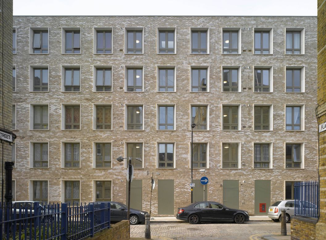This "dignified" social housing block at Darbishire Place, East London, replaces a Victorian mansion building bombed in World War II. Refined proportions, intuitive spatial planning and a subtle imitation of surroundings make the ordinary exceptional, claimed RIBA.