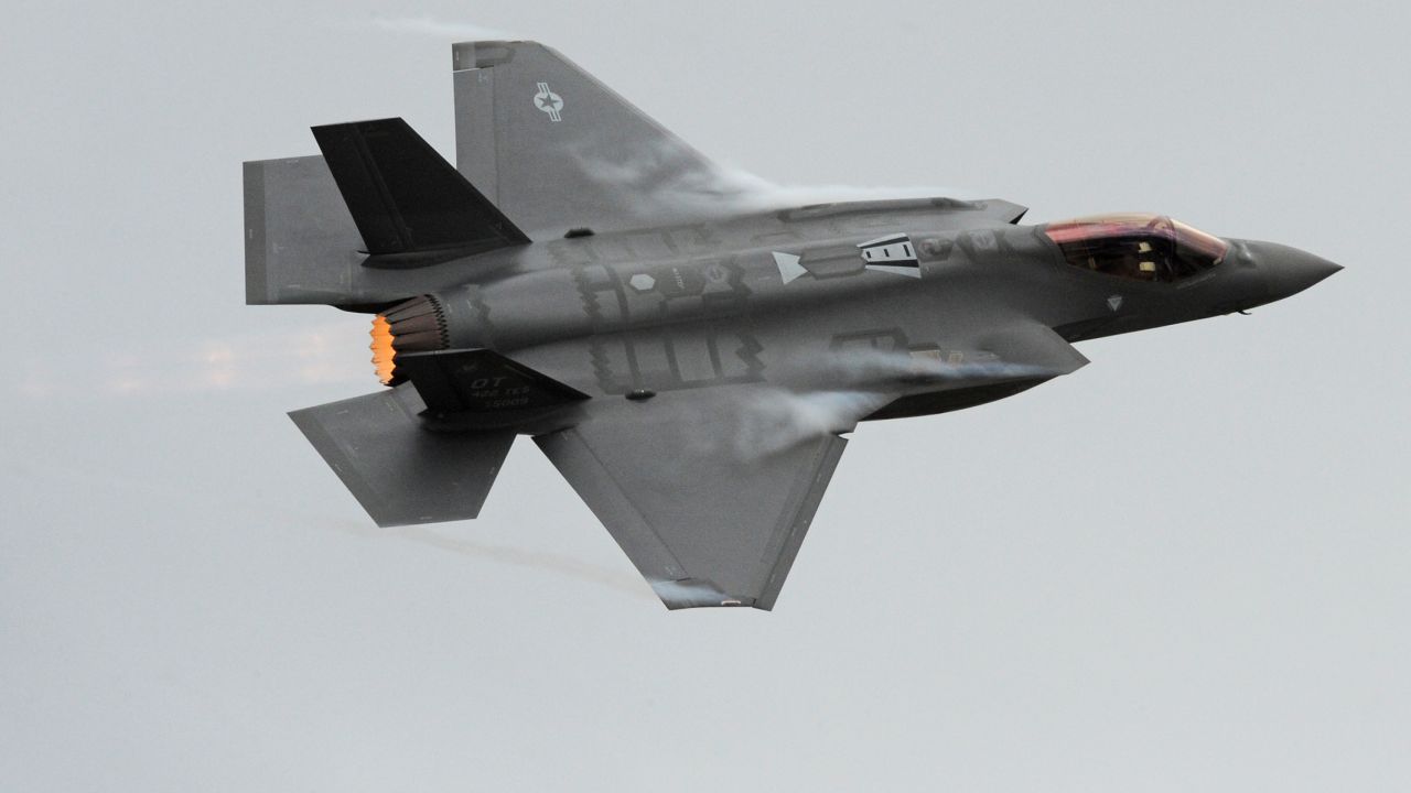 An F-35A Lightning II prepares to land at Hill Air Force Base in Utah in 2013.  