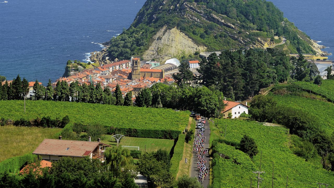 Basque Country in northern Spain offers perhaps the best bars and restaurants of any cycling destination. Visitors here dine on a local version of tapas and sparkling white wine.