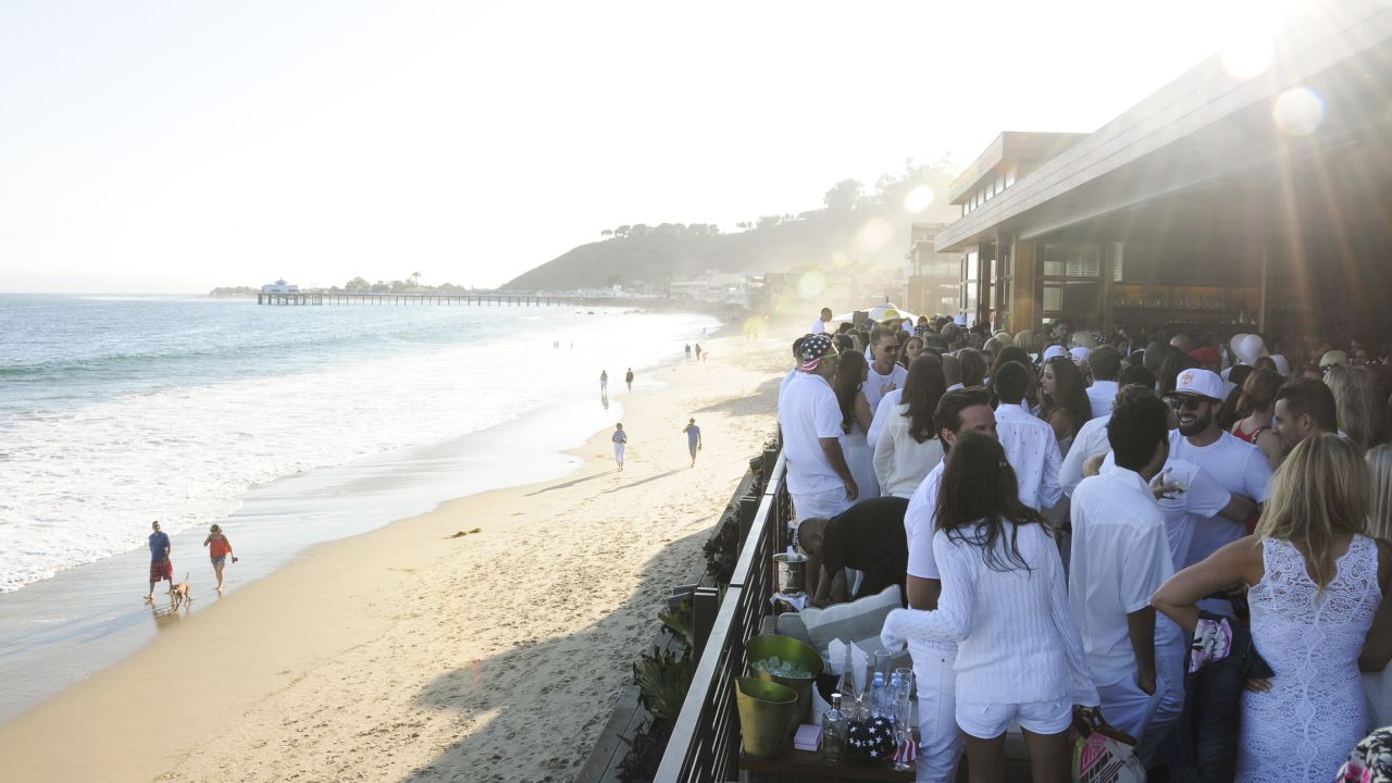 Many actors, rock stars and power players in the entertainment industry maintain Malibu beach houses or sprawling estates in the hills overlooking the Pacific. Malibu is also home to parties that attract a celebrity crowd, such as this July 4 celebration at Nobu Malibu hosted by Bootsy Bellows, actor David Arquette's L.A. nightclub.