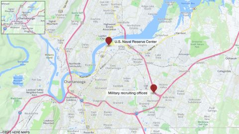 Shootings were reported Thursday at a naval reserve center and a military recruiting center in Chattanooga, Tennessee.