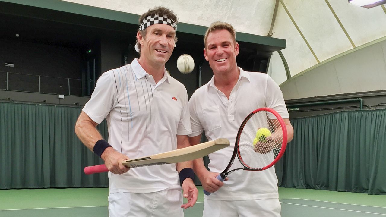 shane warne tennis