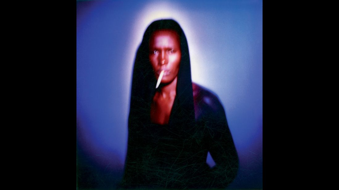 This shot of singer, model and actress Grace Jones was taken in 1986 at a friend's party, near the end of Bertoglio's time in New York.