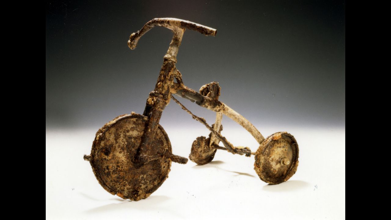Seventy years after the United States dropped an atomic bomb on Hiroshima, Japan, this toddler's tricycle stands as a bitter reminder of the horrors of nuclear warfare. The story behind it was published as a children's book by Hiroshima survivor Tatsuharu Kodama in 1995. "Shin's Tricycle" is about a 3-year-old boy named Shinichi Tetsutani, who died in the attack. His father buried him with this trike -- his favorite toy. This and other fascinating artifacts have been preserved by the <a href="http://www.pcf.city.hiroshima.jp/top_e.html" target="_blank" target="_blank">Hiroshima Peace Memorial Museum</a>.