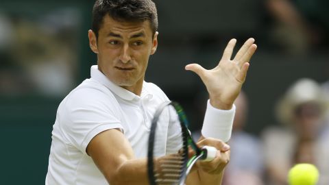 Bernard Tomic, pictured at Wimbledon in July 2015, has racked up on- and off-the-court headlines.