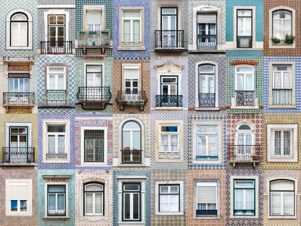 Goncalves uses Canon digital cameras and a telephoto lens to create his images. He prefers photographing from a distance, so that the lines in the image appear perfectly straight. "It's a problem in some old streets in Lisbon that are only a few meters wide," he says. 