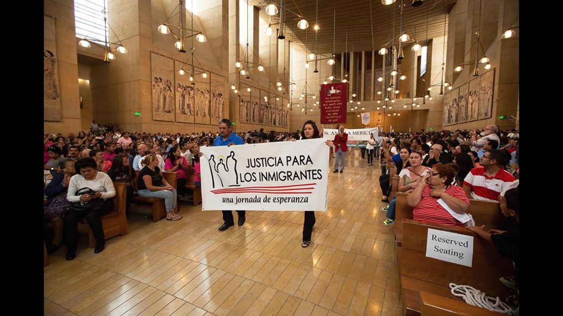 Hundreds of Immigrants gathered at the Cathedral of Our Lady of the Angels to participate in the annual Mass in Recognition of All Immigrants.