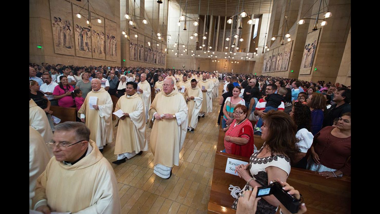 Representatives from parishes from all over Southern California held a special service in 2014 in the Los Angeles cathedral to recognize human rights issues faced by immigrants.