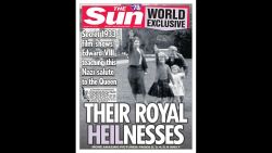 The Sun newspaper published decades-old footage of Britain's Queen Elizabeth II giving a Nazi salute as a young girl.
