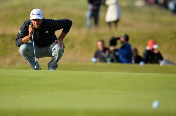 Johnson was one of the players affected by the decision to resume play early Saturday despite the high winds, and dropped a shot which could prove costly come the end of the tournament.