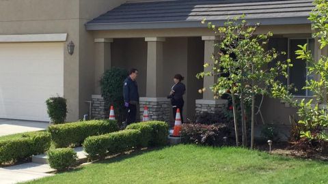 The Modesto Police Department posted this image of the crime scene on its Facebook page.