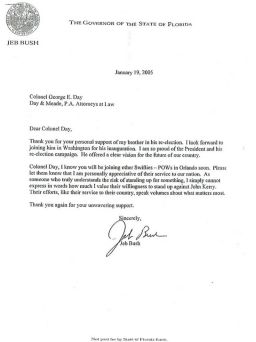 Jeb Bush swift boat letter