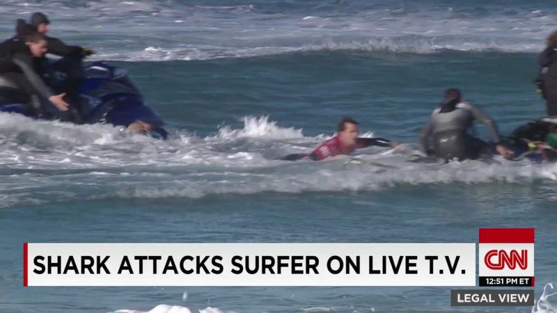 Shark Attacks Surfer On Live Tv Cnn