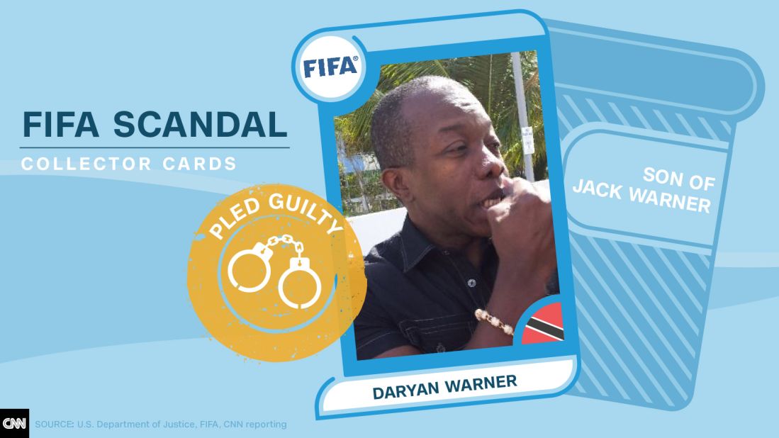 FIFA scandal collector cards Daryan Warner