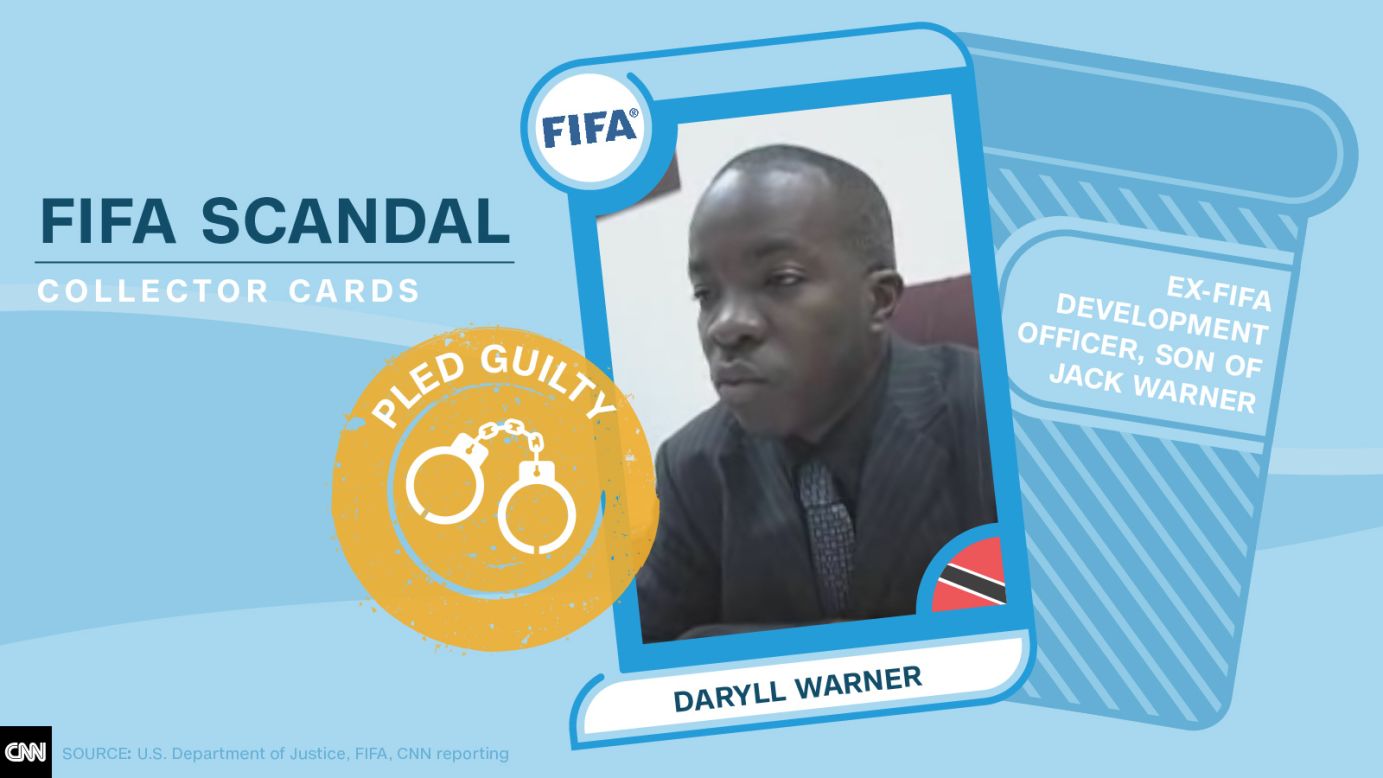 FIFA scandal collector cards Daryll Warner