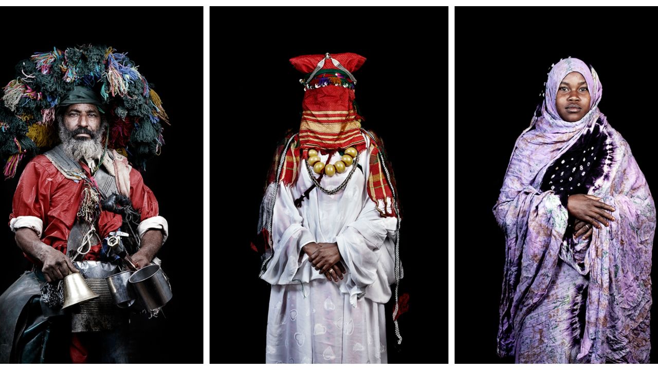 The moroccans portrait collage  Leila Alaoui