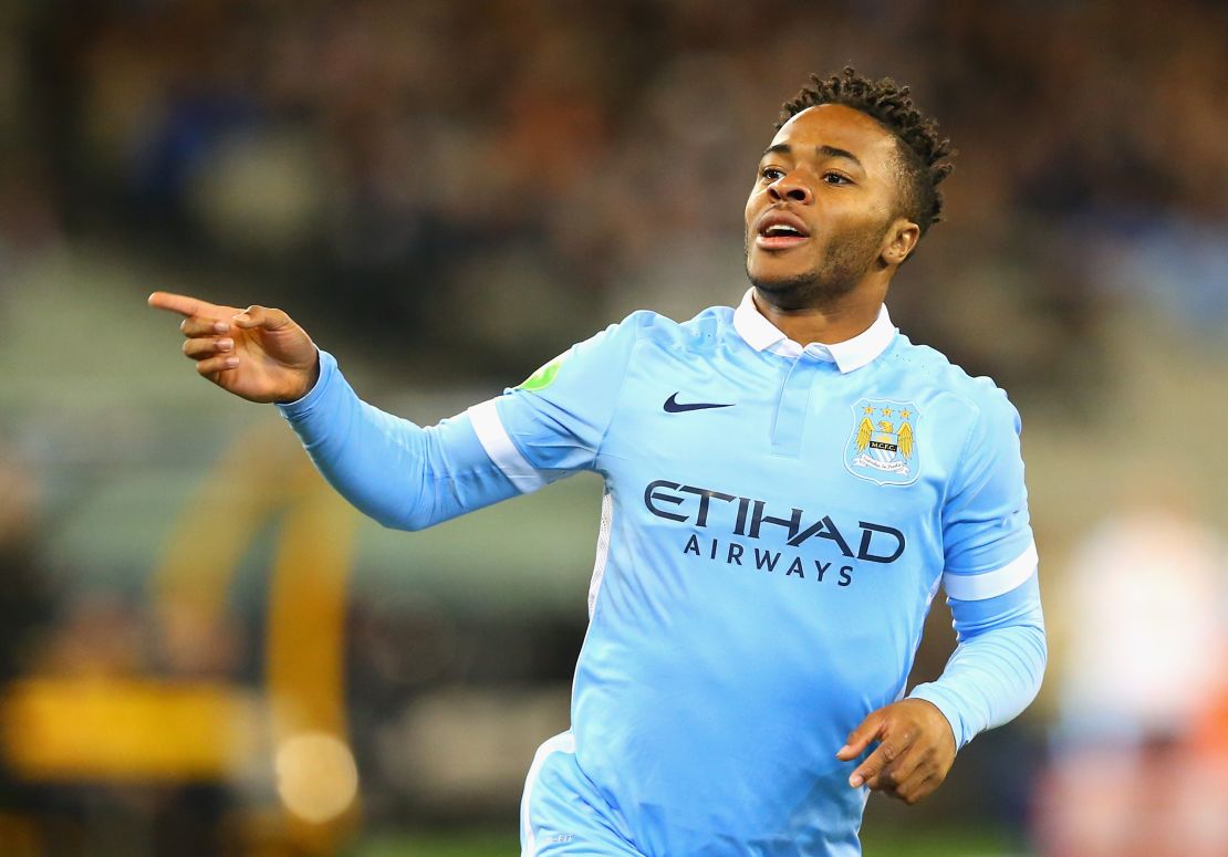 Sterling scored his first goal for City since moving from Liverpool.