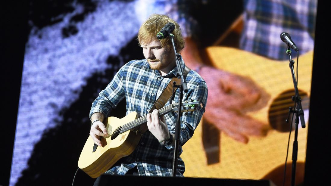 Ed Sheeran is up for five AMAs, including artist of the year and song of the year.