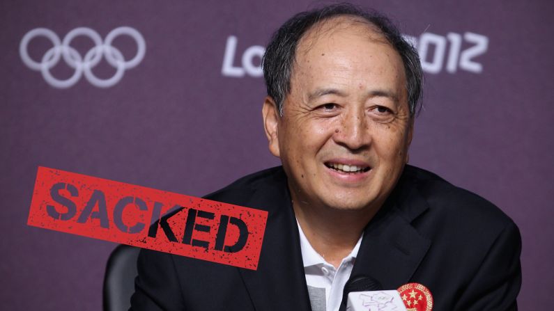 China <a href="index.php?page=&url=http%3A%2F%2Fcnn.com%2F2015%2F07%2F17%2Fsport%2Fchina-sport-official-sacked%2F">sacked one of its top sporting officials</a> on July 16 because he's under investigation over allegations of corruption. Xiao Tian has been removed from his post as the deputy director of the General Administration of Sport (GAS). He's also a vice chairman of China's national Olympic committee, and was often its public face.