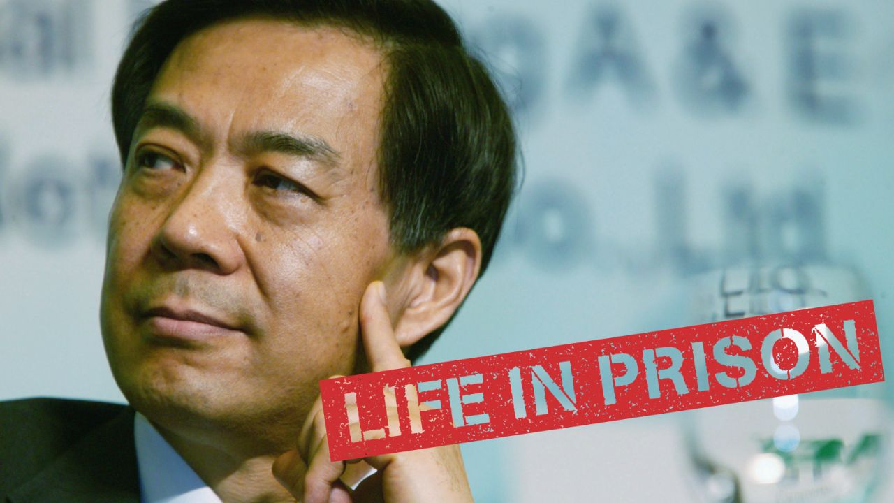 Once a rising star of the Chinese Communist Party, <a href="http://cnn.com/2013/09/21/world/asia/china-bo-xilai-verdict/">Bo Xilai fell from power</a> in an explosive scandal involving murder, betrayal and financial skullduggery. Bo pleaded not guilty and challenged the prosecution's case in a rare public trial. He was jailed for taking bribes, embezzlement and abuse of power. His career unraveled after his wife, Gu Kailai, poisoned a British businessman, and his right-hand man, Wang Lijun, fled to the U.S. consulate in Chengdu.  