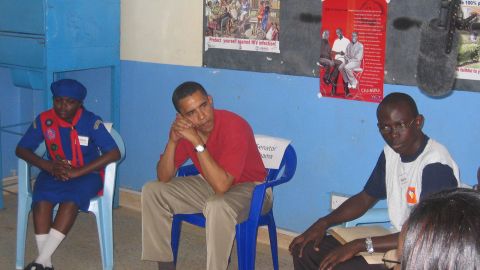 Five months before announcing his presidential bid, Obama sat in a Nairobi school and discussed the hopes and dreams of students.