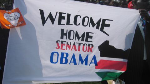 Fourteen years after traveling to Kenya for the first time, Barack Obama received a warm welcome when he and his family visited in August 2006.