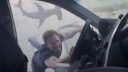 Ian Ziering portrays Fin Shepard in a scene from "Sharknado 3: Oh Hell No!".