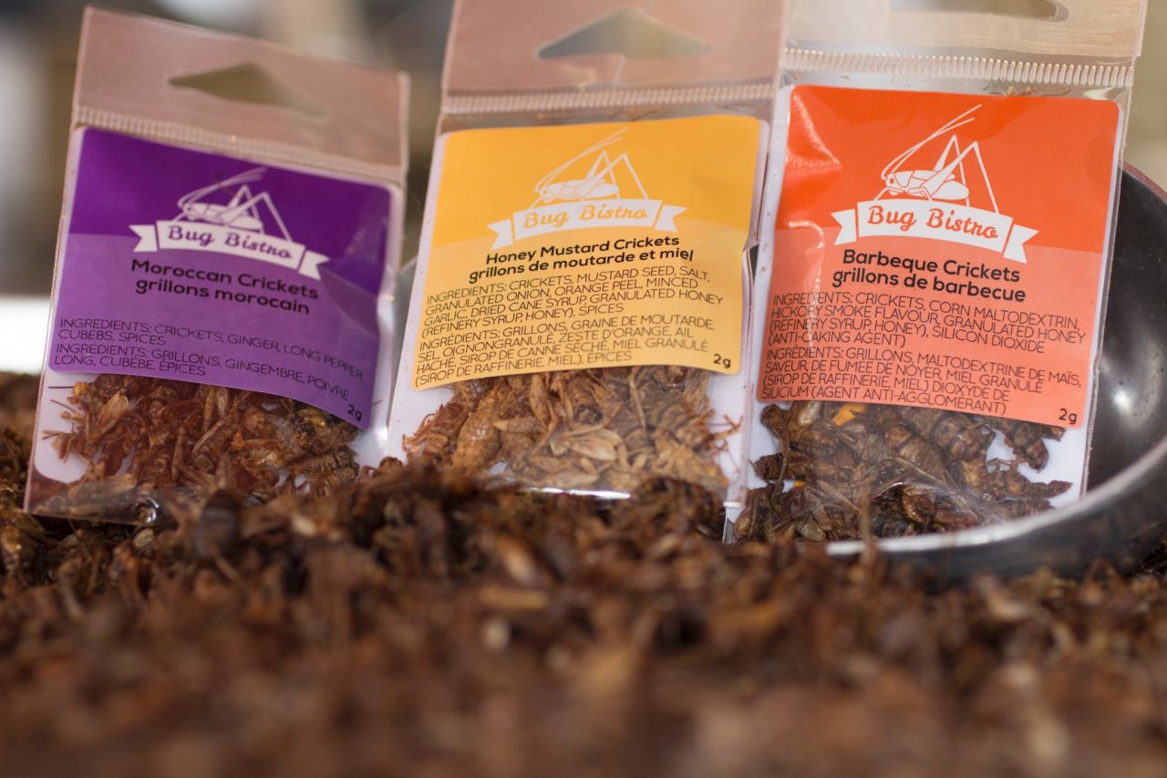 Crickets are sold in a range of appetizing flavors -- including honey mustard.