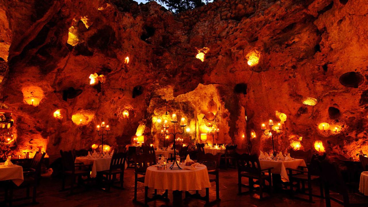 Ali Barbour's Cave Restaurant in Diani is in an open-air coral cave thought to be around 120,000 to 180,000 years old. If you're lucky, you might spot stars at the next table, as well as star-gazing through the roof. 