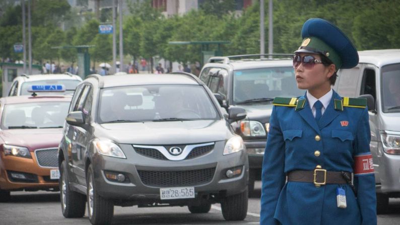 Apart from the beautiful panoramic images, Pan records daily life during his trip and shares moments on Facebook. One of his photo albums is dedicated to North Korean fashions. His caption to this image reads: "It's official! Oversized fashion sunglasses have reached North Korea!"