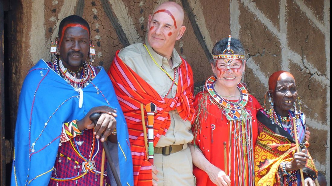 After 46 years of marriage, Roger and Laurie Moore remarried in a traditional Maasai ceremony, complete with dancing, singing and even a dowry. 