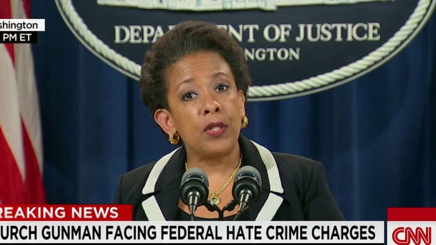 loretta lynch charleston dylan roof hate crime charges sot nr_00005510.jpg