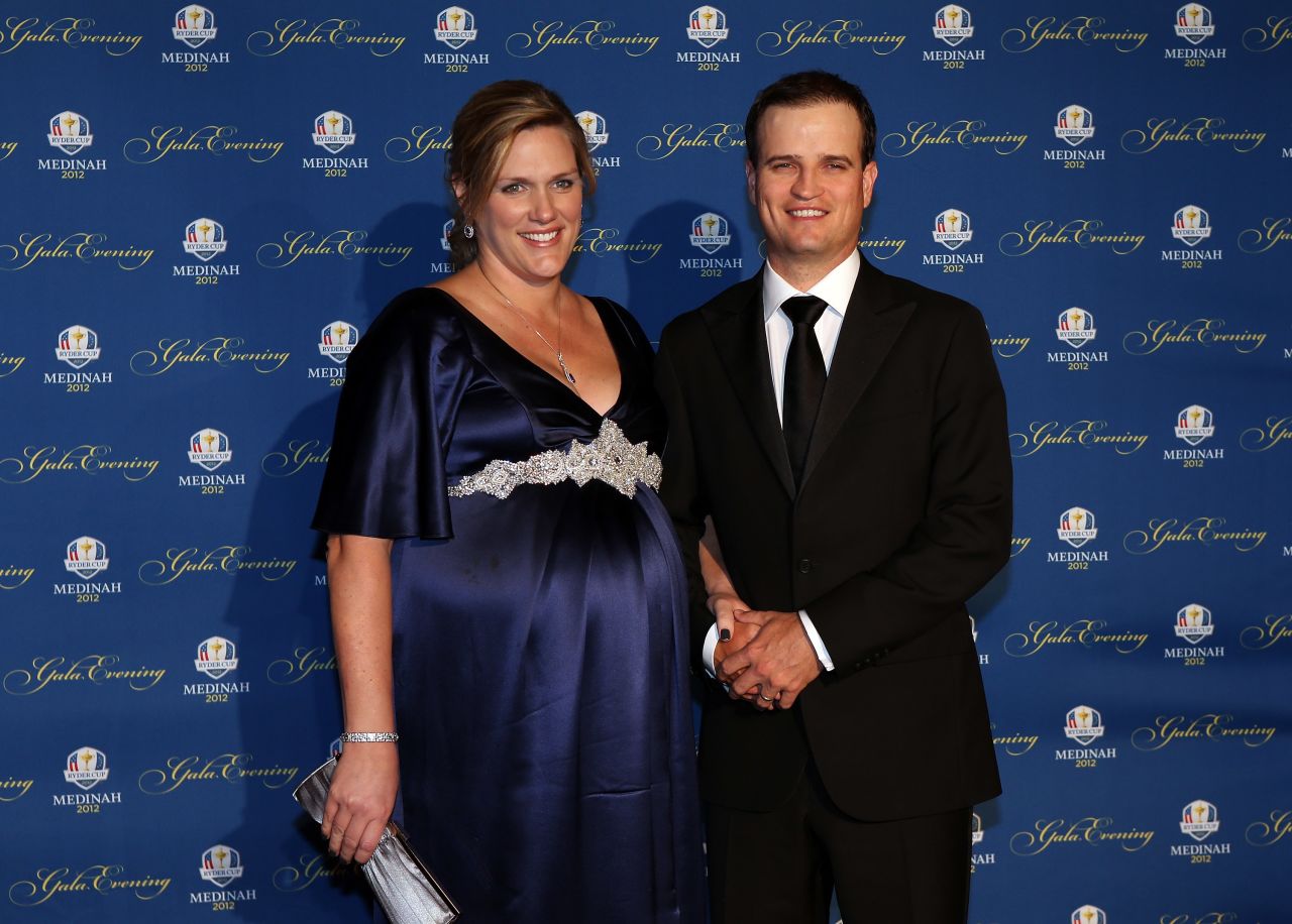 Kim was pregnant when they attended the 39th Ryder Cup Gala in Rosemont, Illinois in September 2012. That year the U.S. team would agonizingly lose to Europe on the last day of the "Miracle at Medinah."