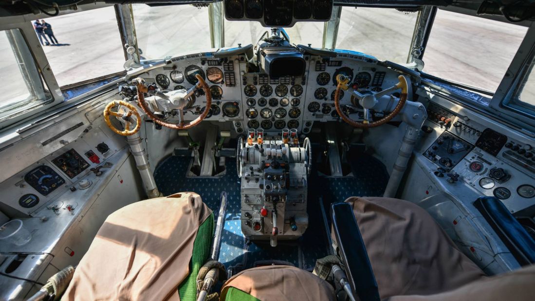 Singaporean photographer Aram Pan toured North Korea and captured amazing 360-degree images. This shot shows the cockpit of an Air Koryo Ilyushin Il-18. Here's<a href="http://www.dprk360.com/360/air_koryo_Il-18/" target="_blank" target="_blank"> a 360-degree virtual tour of the plane</a>.