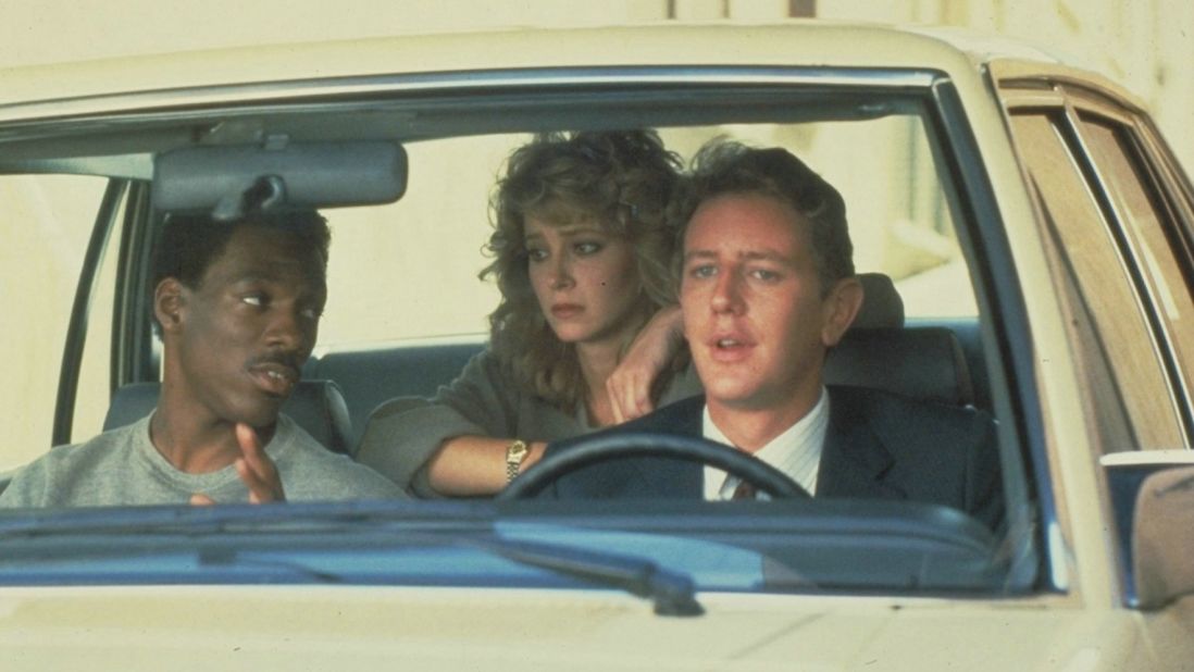 A Detroit police officer investigating the murder of a friend ends up in Beverly Hills, where he confounds fellow cops on his way to solving the crime in 1984's "Beverly Hills Cop."