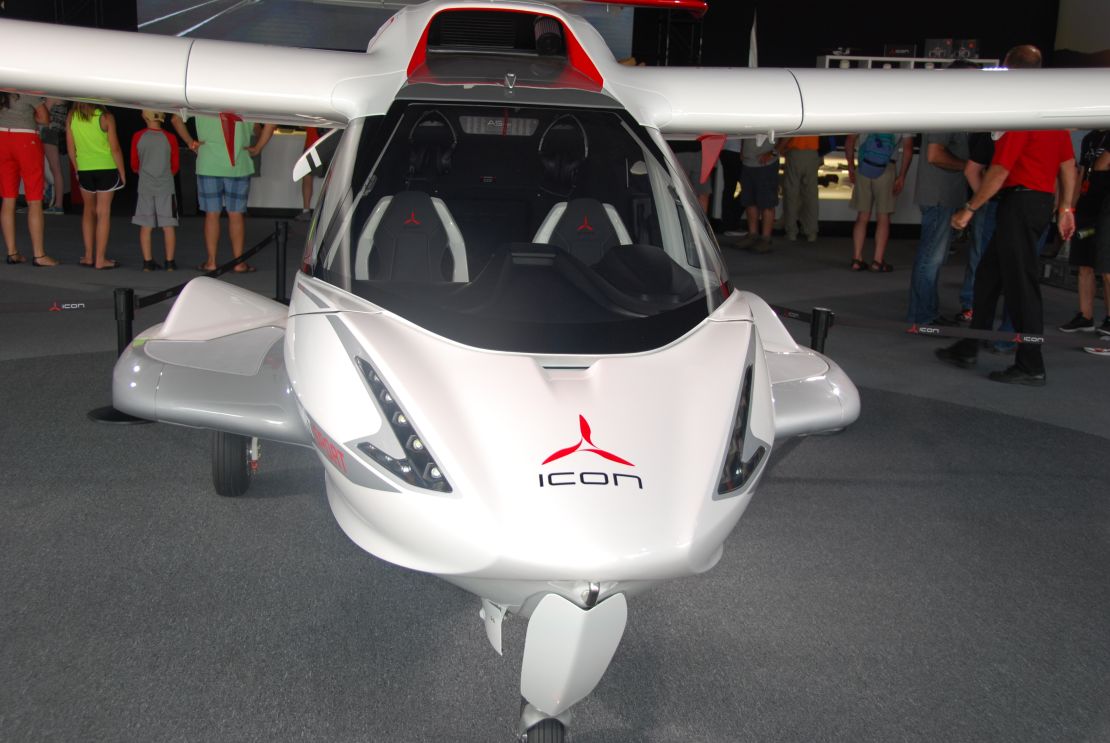 Pilots at Oshkosh were buzzing about the new ICON A5, a portable two-seater airplane. 