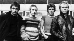 British punk-rock group the Sex Pistols. Left to right: Glen Matlock, Johnny Rotten (aka John Lydon), Steve Jones and Paul Cook.