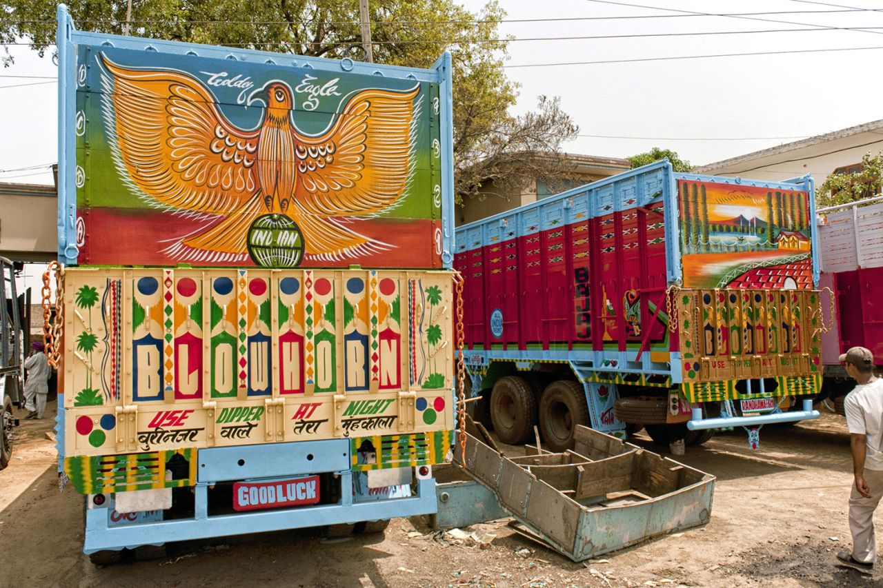 "Each truck is an evolving work of art," added Eckstein.<br />"There's the initial build and painting of the truck, but as they go along they'll add different stickers or commission different paintings, or they'll make decorations, or add garlands."