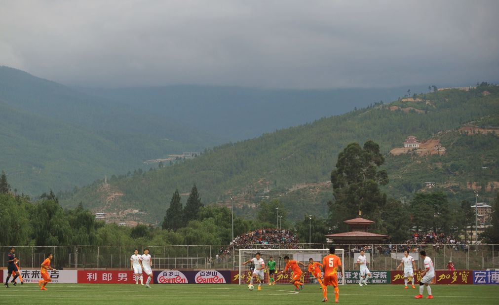 Qualifying games for the 2018 World Cup started ahead of the preliminary draw in confederations such as CONCACAF and Asia, with Bhutan pictured here in action against China.