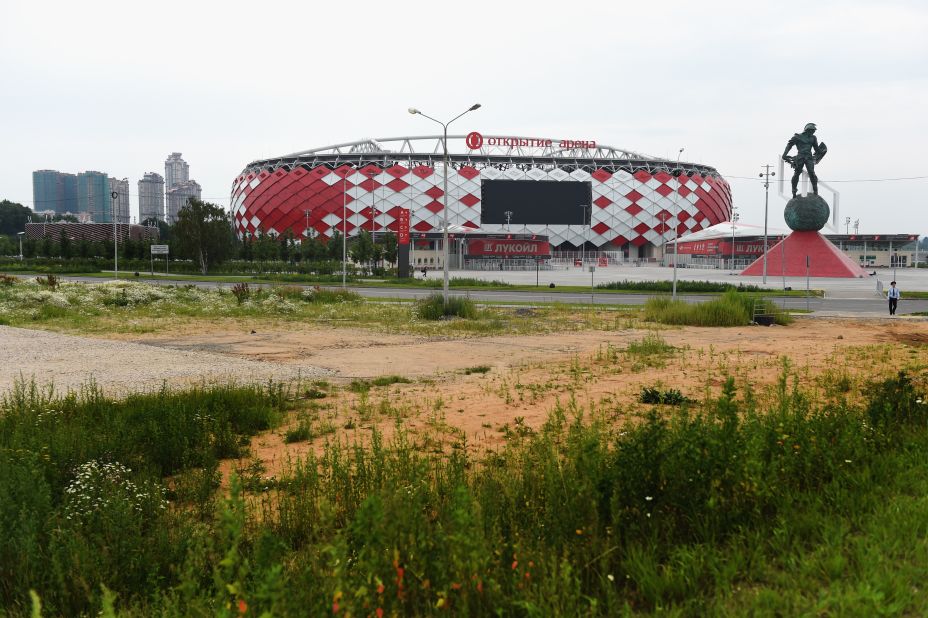 The Otkrytie Arena is Spartak Moscow's recently opened new home.