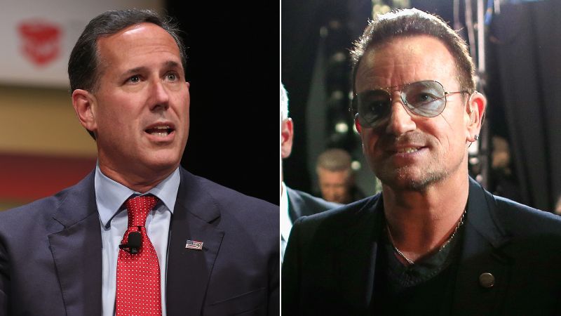 Bono Rick Santorum is in the house CNN Politics