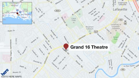 map lafayette theater shooting