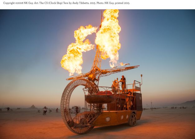 "It's like being transported to an alien planet, or walking onto a movie set when nobody is filming," says Guy. Shown here is "CS (Clock Ship) Tere" by Andy Tibbetts (2013).