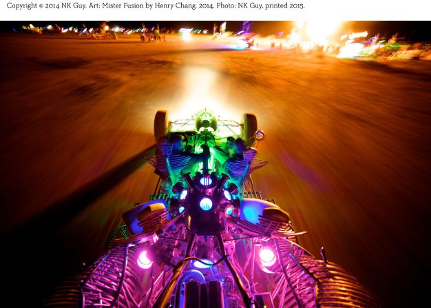 <strong>CNN Style: Tell me about your first time at Burning Man</strong><br /><br />N K Guy: My first time was much like many other people's. It was spring 1998, I was looking for a cool weekend stop on a summer road trip, and I was looking for a great party. I'd seen photos of the first Burning Man in the desert back in 1990, published in the Whole Earth Review magazine, but I wasn't prepared for what a vast bustling city of art and experience I'd find. It was like visiting a foreign country that you'd seen on a postcard -- nothing quite prepares you for the experience of immersion in such a culture -- simultaneously utterly familiar yet completely surreal. I had to stop and try to learn these mysterious new cultural conventions.