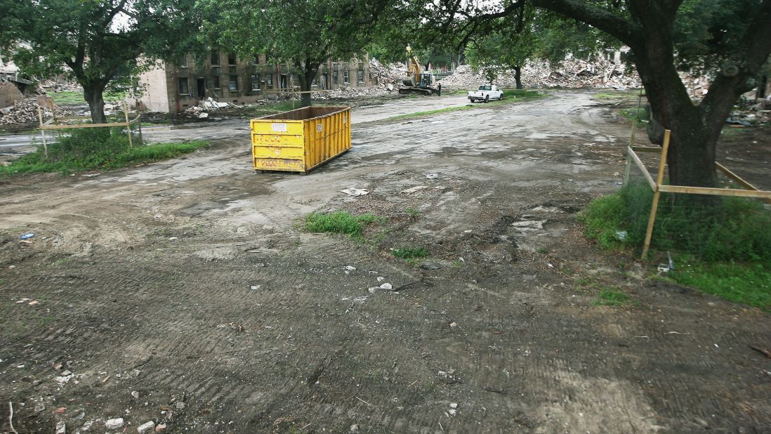 On May 12, 2015, rubble remains at what used to be the B.W. Cooper housing project. The low-income development has been replaced by two-story, townhouse-style buildings.